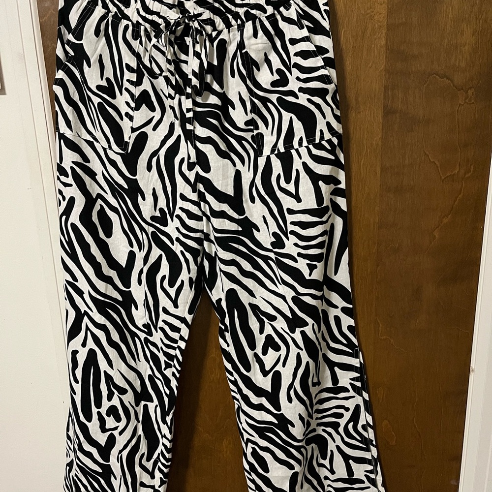 Zebra Print Women's Pants